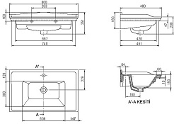 Opadiris Мебель для ванной Карат 80 серебро – фотография-12